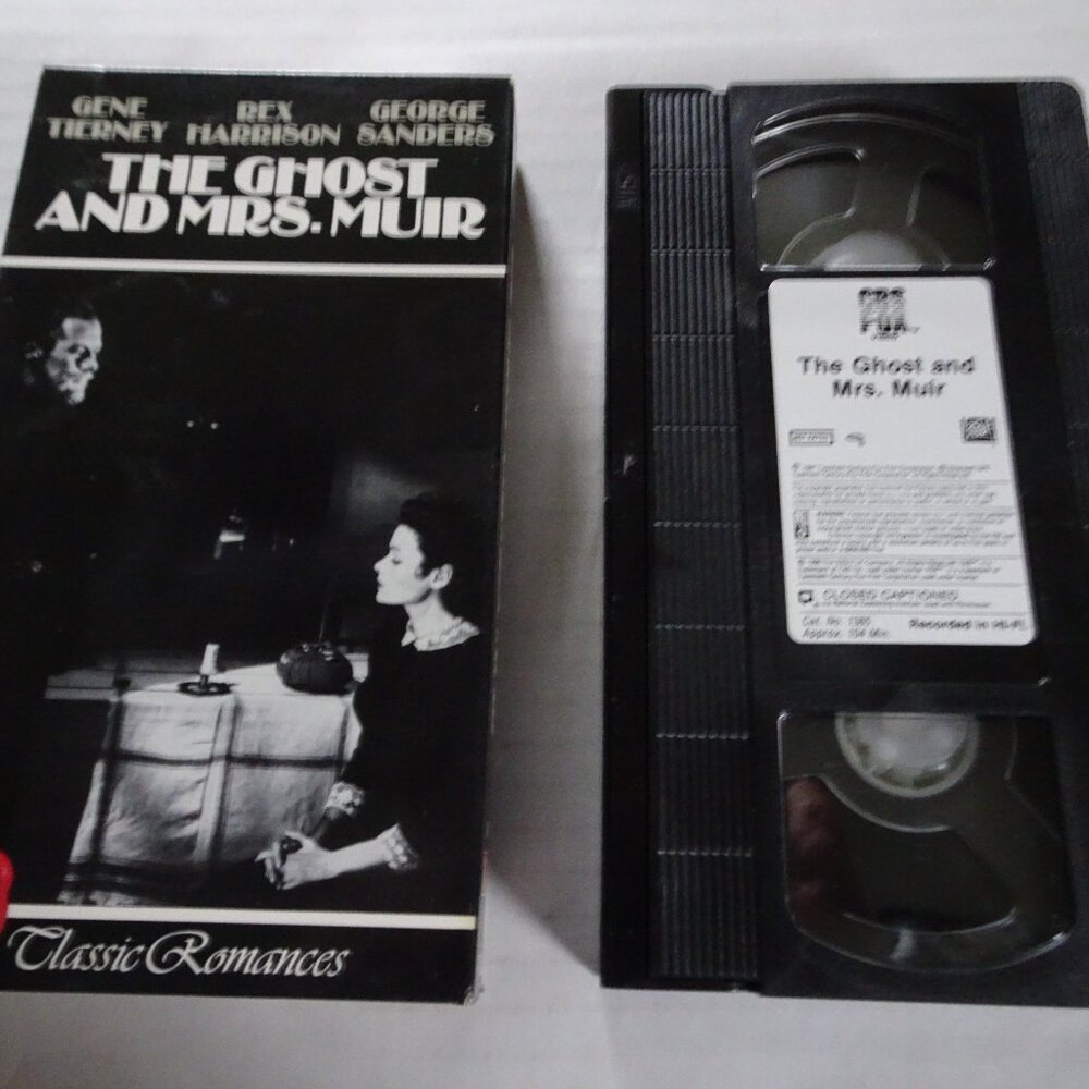 The Ghost and Mrs. Muir - VHS Tape - w/ Gene Tierney Rex Harrison George Sanders